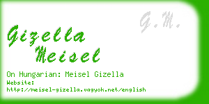 gizella meisel business card